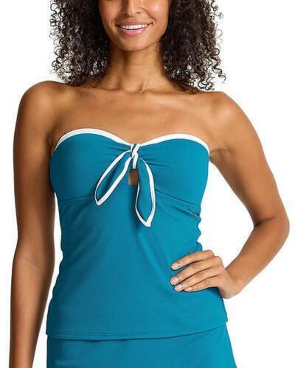Tommy Bahama Women's Blue Island Cays Cabana Tankini Top M NWT